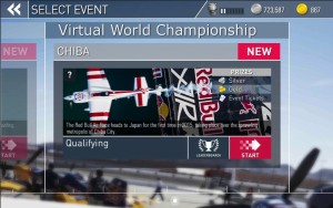RBAR-The Game - Virtual World Championship - Menu