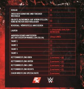 WWE2K Tastatur 2