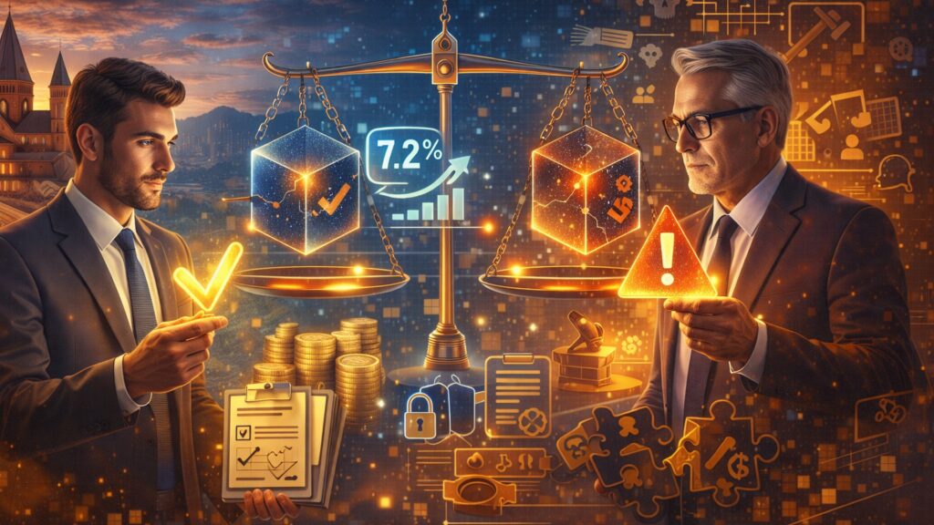 Entscheider betrachten Förderprojekte und Blockchain-Initiativen in Rheinland-Pfalz anhand digitaler Informationspanels