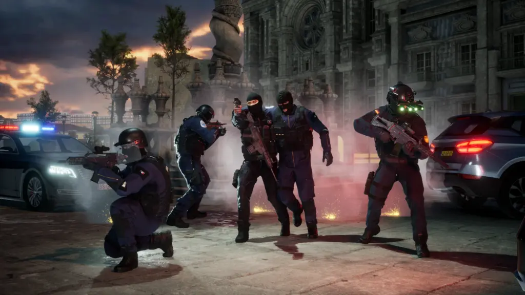 SWAT-Team vor historischer Kulisse in Alpha Response