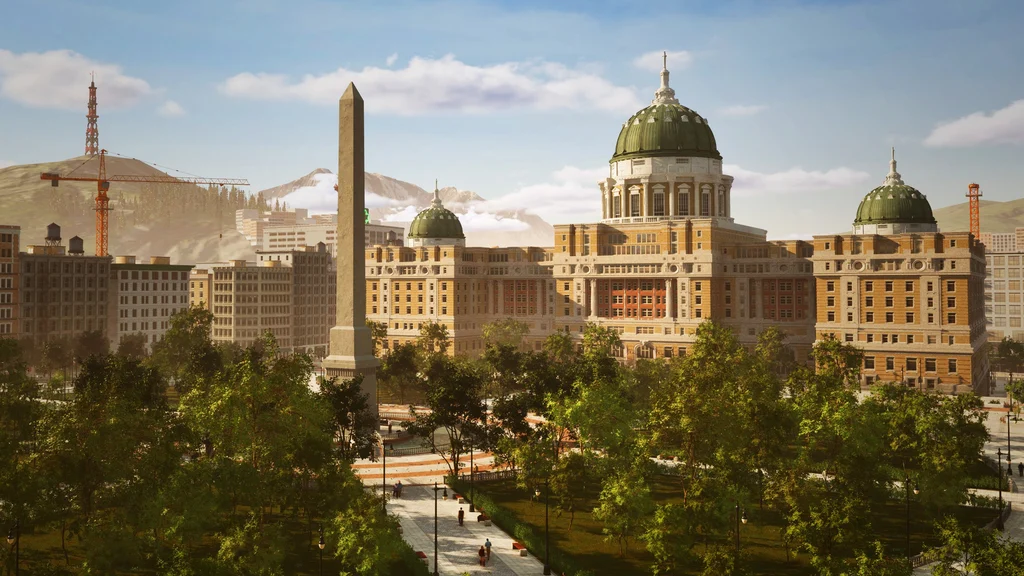 Blick auf Faremont City im neuen Police Simulator