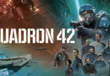 Squadron 42 mit UEE-Soldaten, Raumschiffen und der prominenten Besetzung